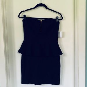 Strapless Black Party Dress
